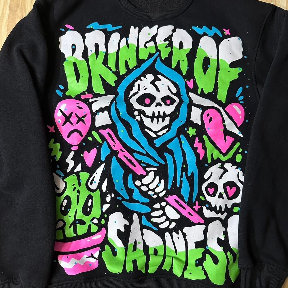 Beautiful Bastard 2023 World Tour Puff Print Sweatshirt Graphic Sz S Emo Punk